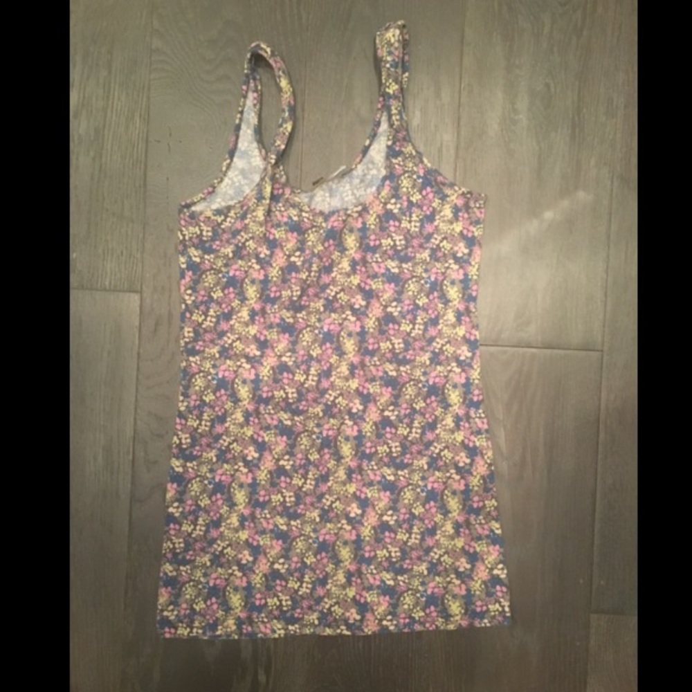BP Nordstrom fitted floral tank top